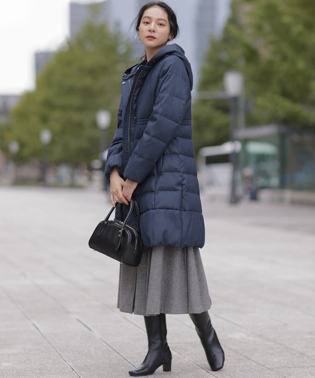 組曲 S シックツイード スカート ブラック系