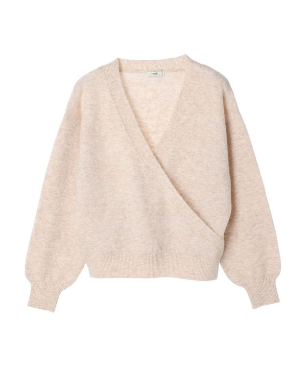 earth music&ecology カシュクールニットプルオーバー Ivory