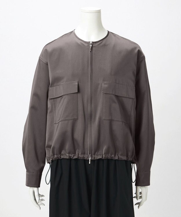 23区 【GOLD LABEL】コンパクトコットン ワークポケット ブルゾン グレー