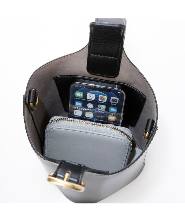 UNBILLION カシュカシュ cachecache / バックルワンハンドル2wayショルダー ブラック