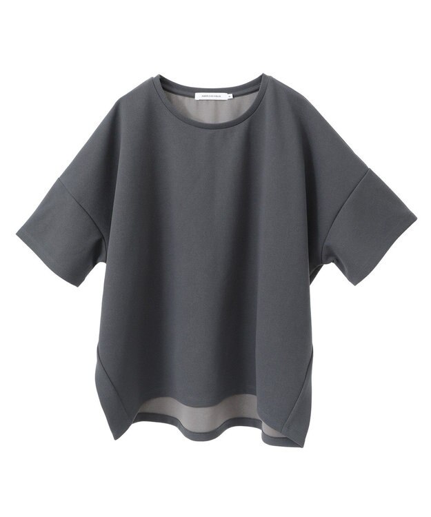 AMERICAN HOLIC バックフリル半袖プルオーバー Charcoal Gray