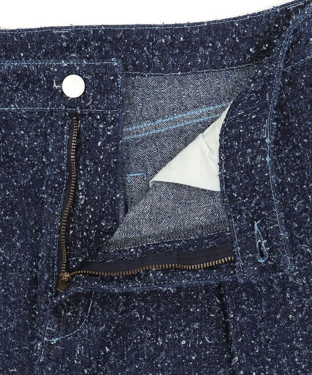 WEGO ネップデニムバギーパンツ デニムインディゴ