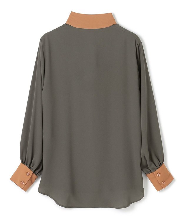 BEIGE， 【WEB限定】MAKALU / ボウタイブラウス C.Grey
