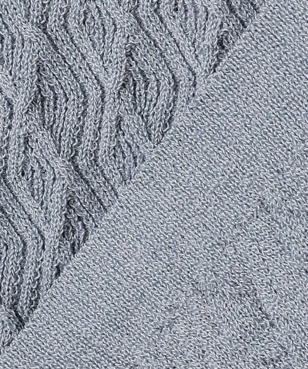 JOSEPH HOMME 【洗える】ドライコットンリンクス　半袖クルーネックニット スカイブルー系