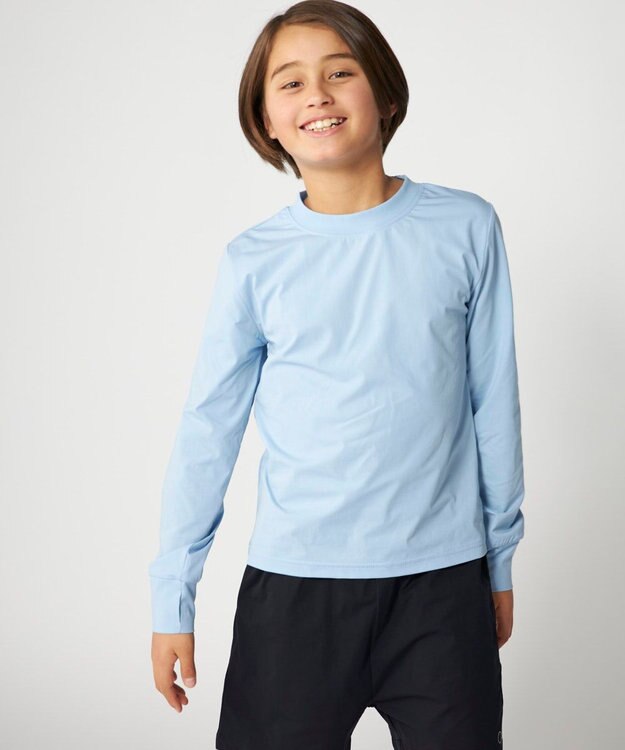 OP／FILA 【Ocean Pacific】ラッシュロンT+ボードショーツ2点セット ライトブルー