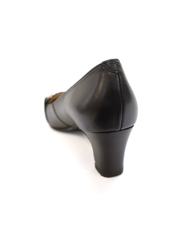 Pointer 日本製 ビット付きヒールアップローファー ブラック