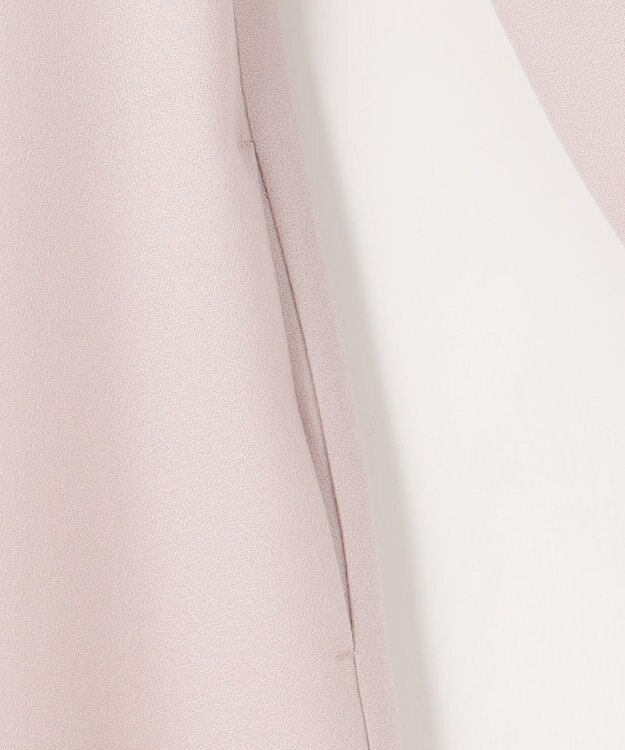 組曲 【WEB限定】ウールジョーゼット フレアワンピース ローズ系