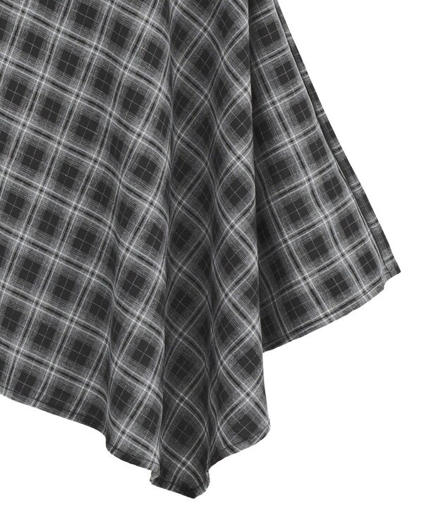 earth music&ecology イレヘムチェックキャミチュニック Check Black