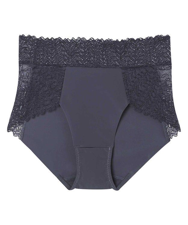 une nana cool 【脇高で背中スムージングブラジャー】さあわたし　レース ダークネイビー