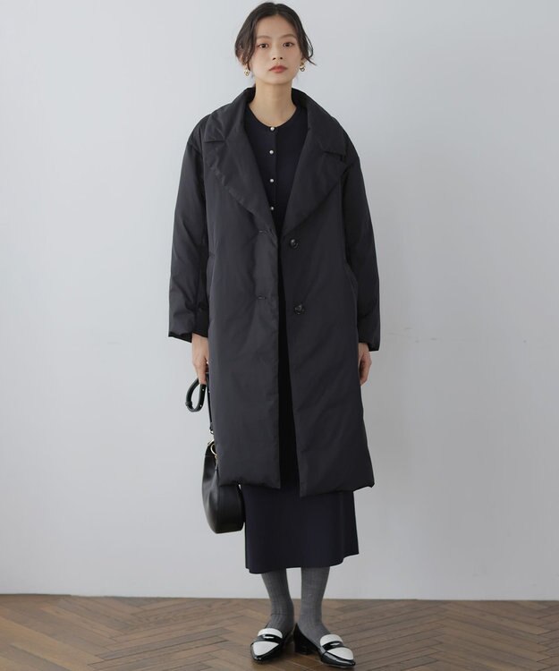 組曲 S ステッチレスライト ダウン ブラック系