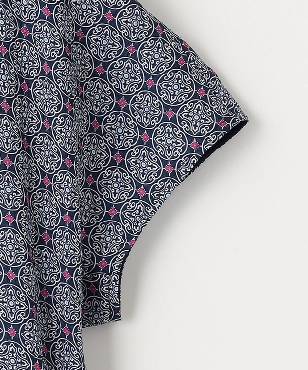 自由区 【洗える・XSサイズあり】アラベスクプリント  ワンピース ブーケンビリア