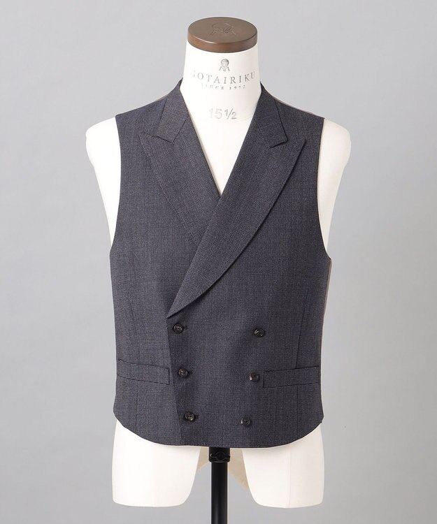 GOTAIRIKU 【Ermenegildo Zegna】ISLAND FLEECE　3ピーススーツ ネイビー系8