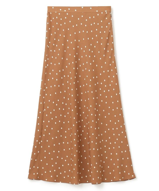BEIGE， 【S-size】VIGNON / ドットスカート Camel ×Ecru