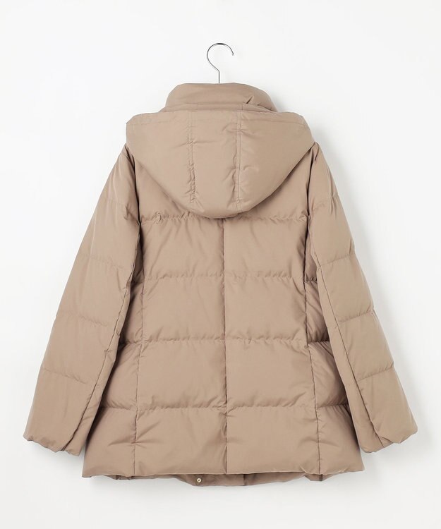 J.PRESS LADIES S 【洗える・2way】タフタダウン ミドル丈 コート モカ系