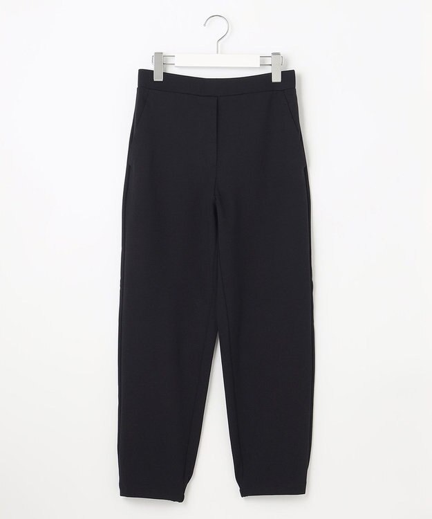 J.PRESS LADIES 【洗える】 バーズアイジャージー パンツ ブラック系