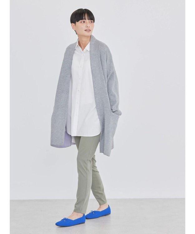 AMERICAN HOLIC バイカラーニットコーディガン Light Gray Mixture