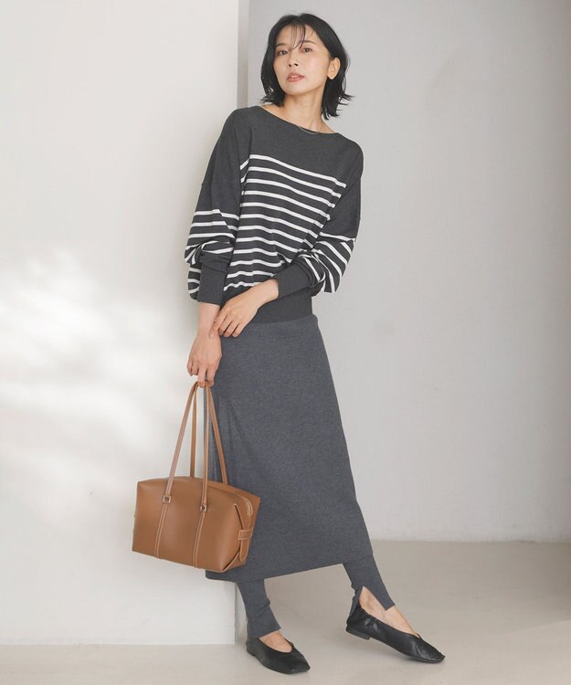 UNFILO リブレギンス チャコール