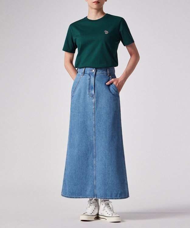 Paul Smith インディゴ デニム ロング スカート インディゴブルー