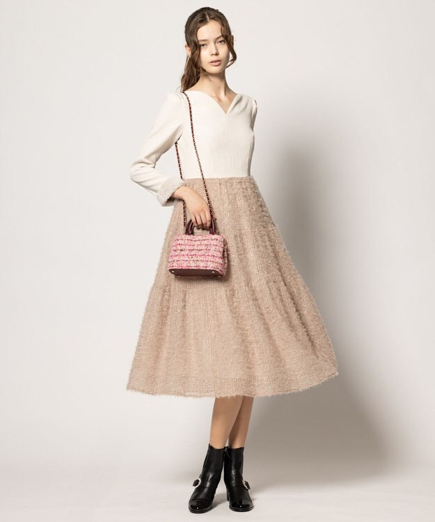 TOCCA 【ヨンア×大人百花コラボ・00サイズあり・洗える】SUGARPLUM ドレス ベージュ系