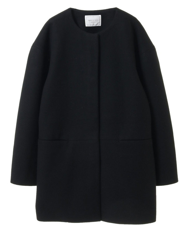 AMERICAN HOLIC リサイクル中空糸ノーカラーコート Black