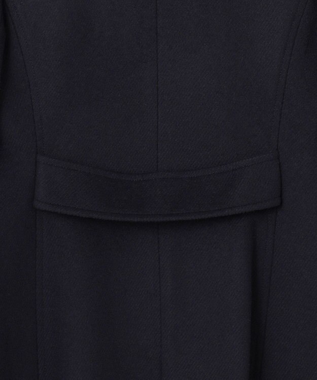 ANY SIS 【WEB・一部店舗限定】ウールアンゴラミックスリッチ コート ネイビー