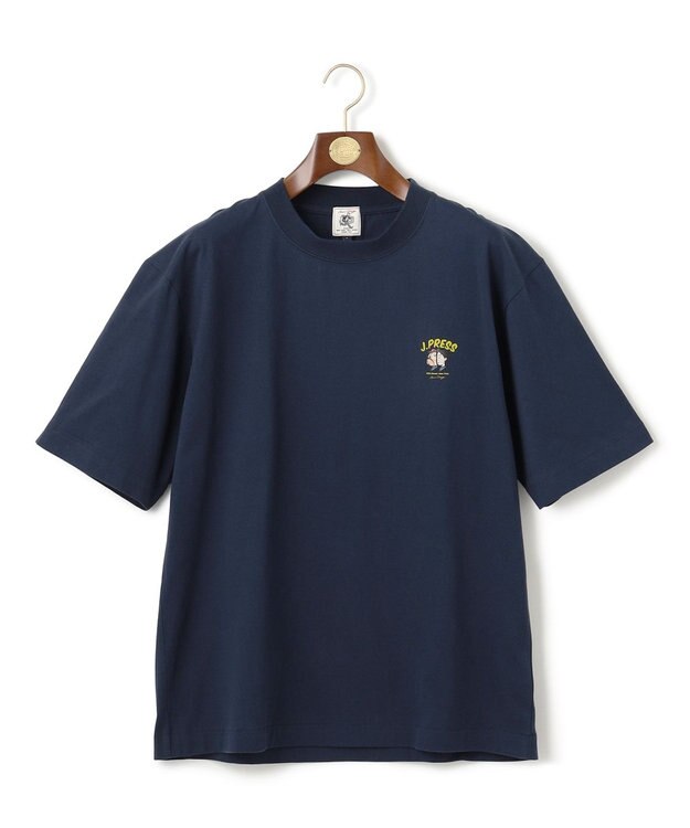 J.PRESS MEN 【AaronChang】【UNISEX】ワンポイント Ｔシャツ ネイビー系