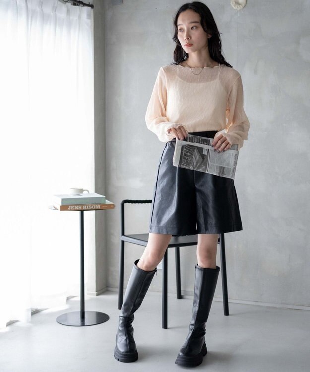 WEGO シアープリーツメロウロンT オフホワイト