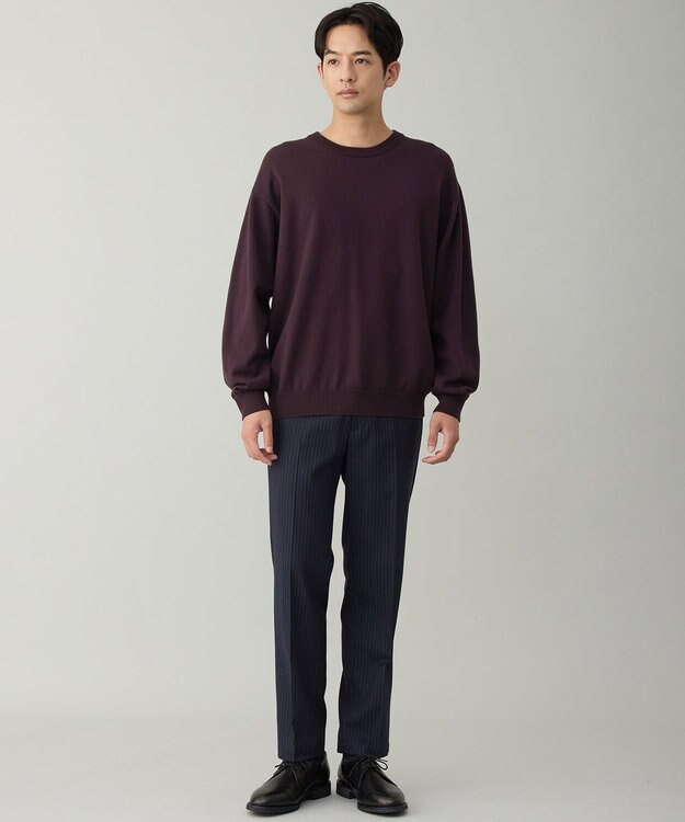 UNFILO MENS ライトモール ニット ブラウン