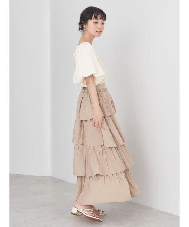 earth music&ecology バルーンスリーブプルオーバー Off White