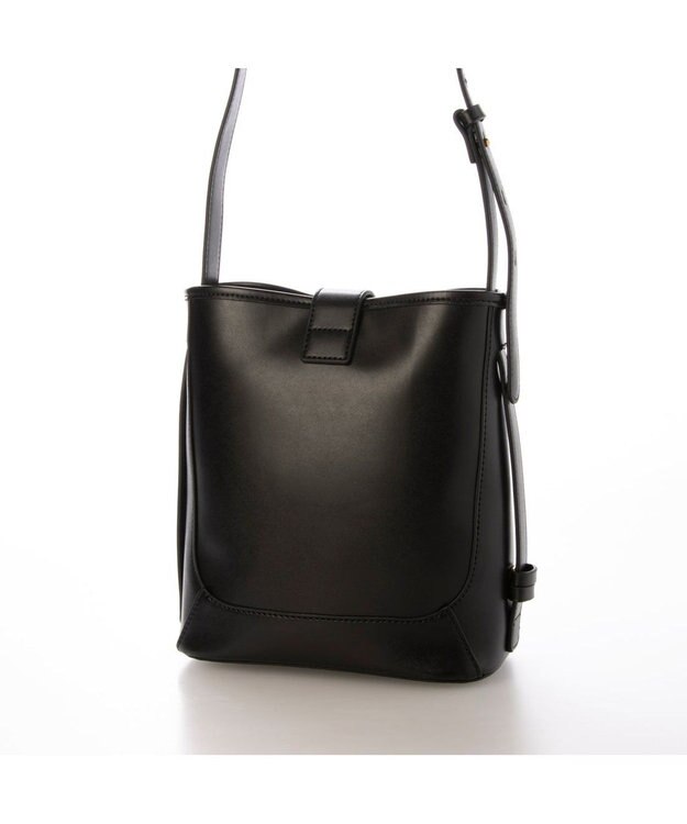 UNBILLION カシュカシュ cachecache / スエード調×スムースおこし金具ショルダーバッグ ブラック