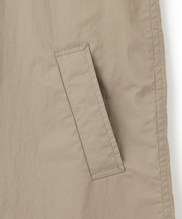 JOSEPH HOMME 【LEON 掲載】ブライトナイロンシャンブレー 　シングルブレストスプリングコート ベージュ系