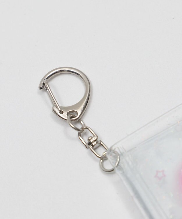 WEGO 【痛バ＆推し活グッズ】クリアハートIDフォトアルバムキーホルダー ライトパープル