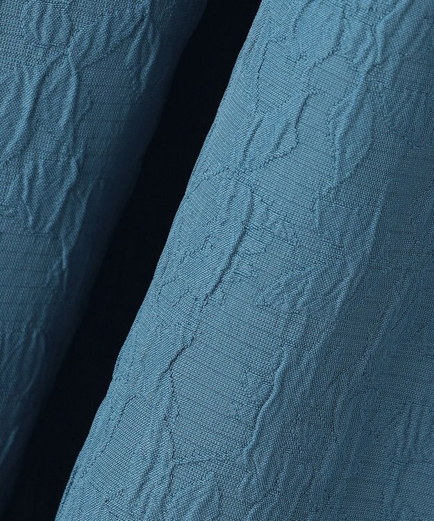 組曲 【WEB限定カラーあり】フラワーラメジャカード フレアスカート ブルー系