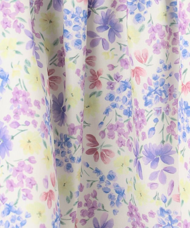 ANY KIDS 花柄 ブラウス オフホワイト系花柄