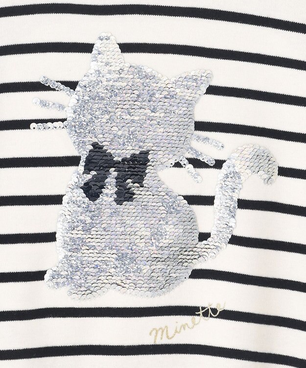 ANY KIDS ミラクルスパンコール Tシャツ ボーダー