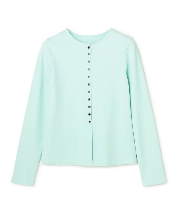 UNFILO ハイツイストスムース カーディガン サックス