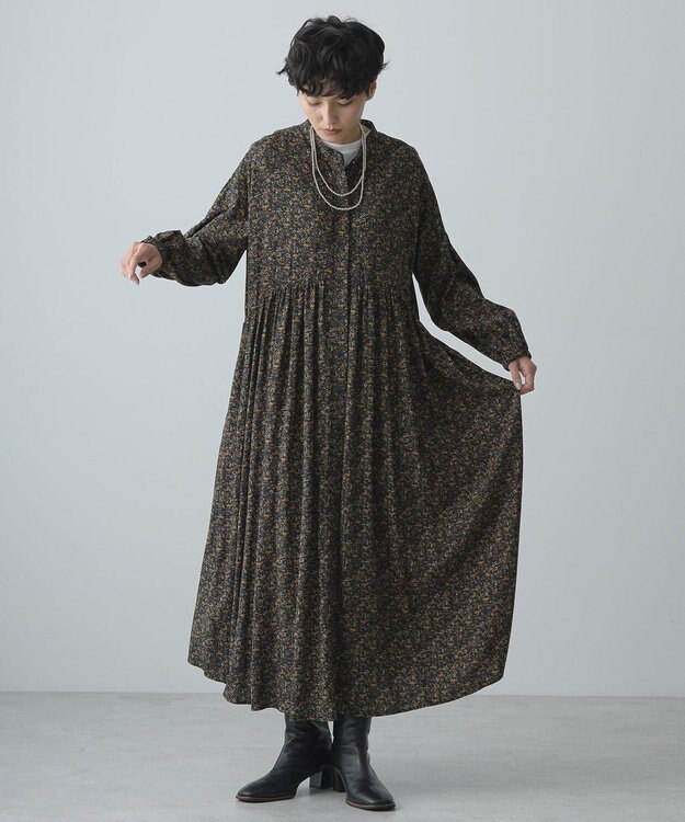 AMERICAN HOLIC エコベロアソートギャザーワンピース Flower