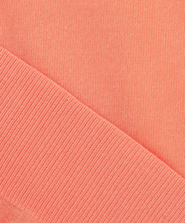 ANY L 【洗濯機可/アンチピリング/接触冷感】シアークルーネックカーディガン オレンジ