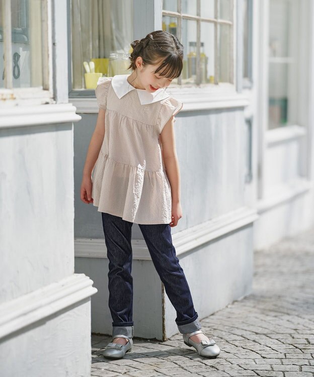 組曲 KIDS 【110-140㎝】ティアード チュニック ベージュ