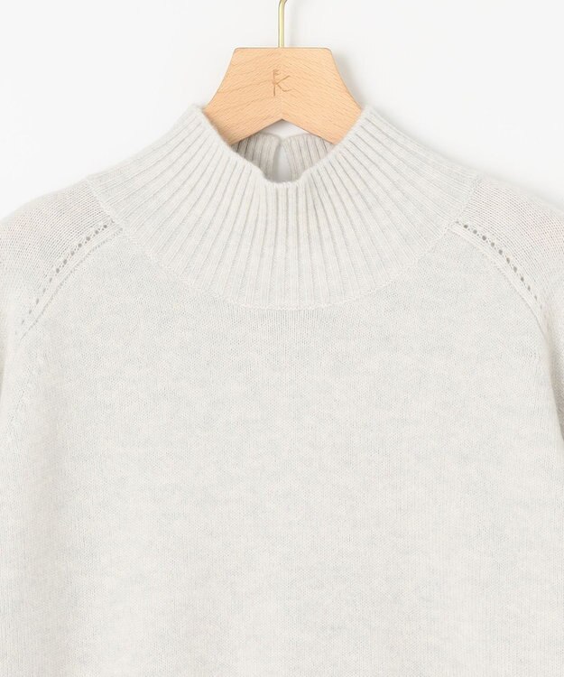 組曲 【8色展開・WEB限定】ウールカシミヤミックス ハイネック ニット シルバーグレー系9