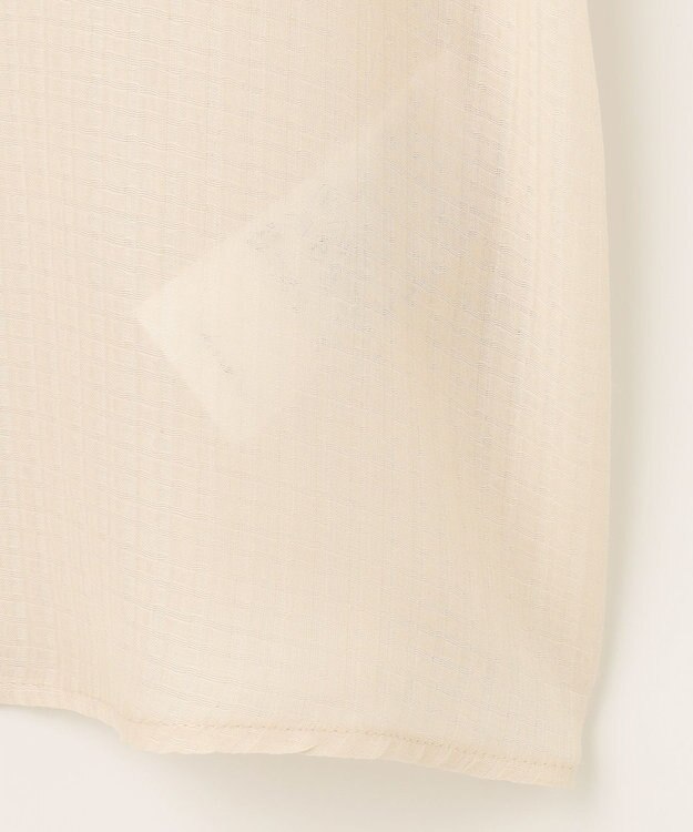 自由区 【洗える・XSサイズあり】シアードビー ブラウス ベージュ系