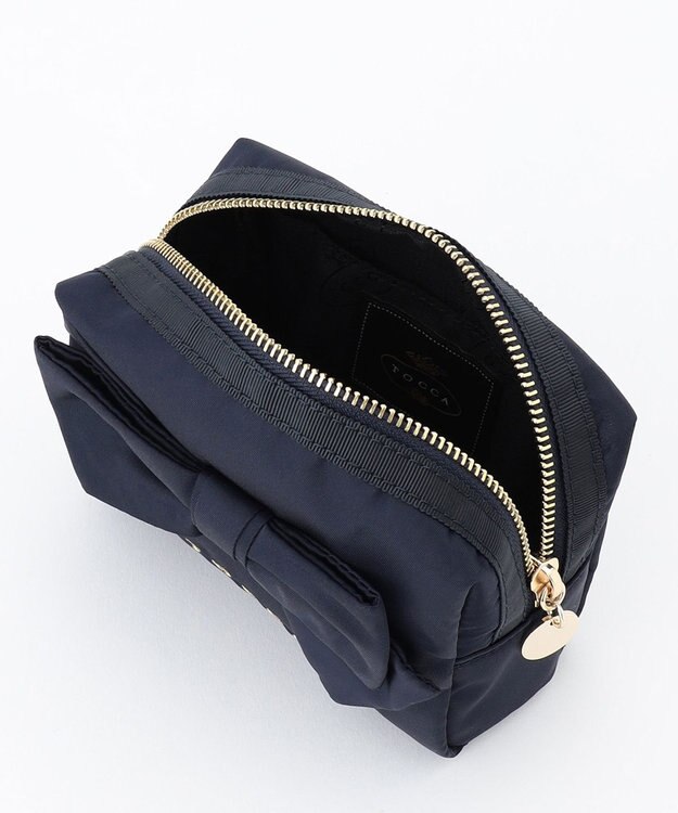 TOCCA RIBBON KNOT POUCH ポーチ ネイビー系