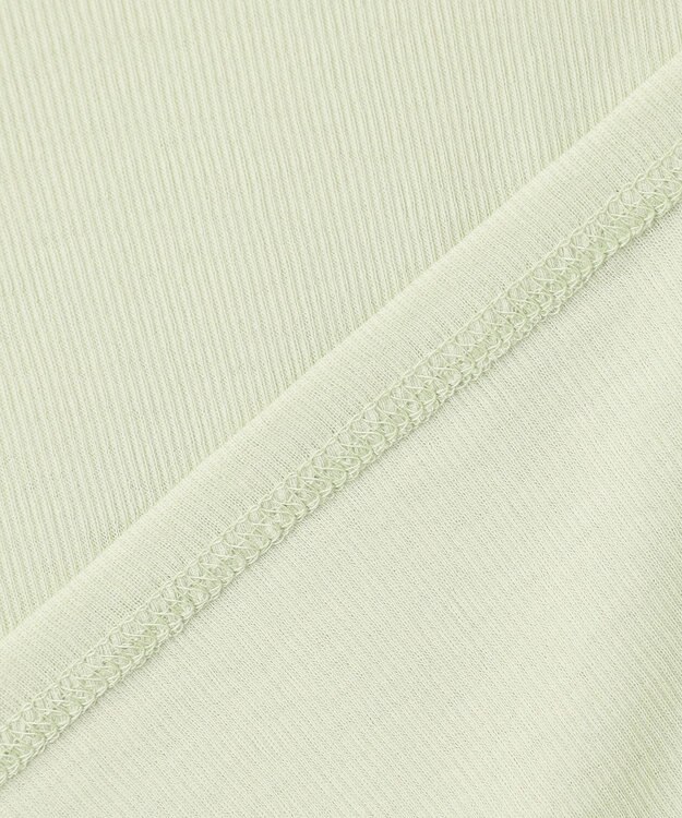 23区 【SLOW/一部店舗限定】シアーリブロンTEE クルーネック カットソー スモーキーグリーン系