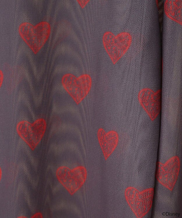 earth music&ecology ふしぎの国のアリス／プリントシアーインナー Charcoal Gray