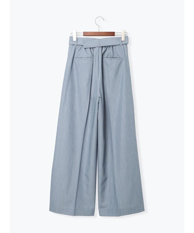 Te chichi ピンストライプタックワイドパンツ ブルー