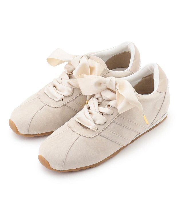 TOCCA 【消臭】TOCCA LOGO SUEDELIKE SNEAKERS スニーカー アイボリー系
