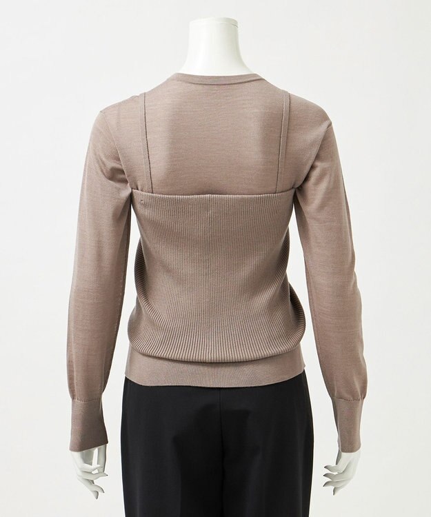 23区 L 【エステータ】ビスチェカーディガン ブラウン系