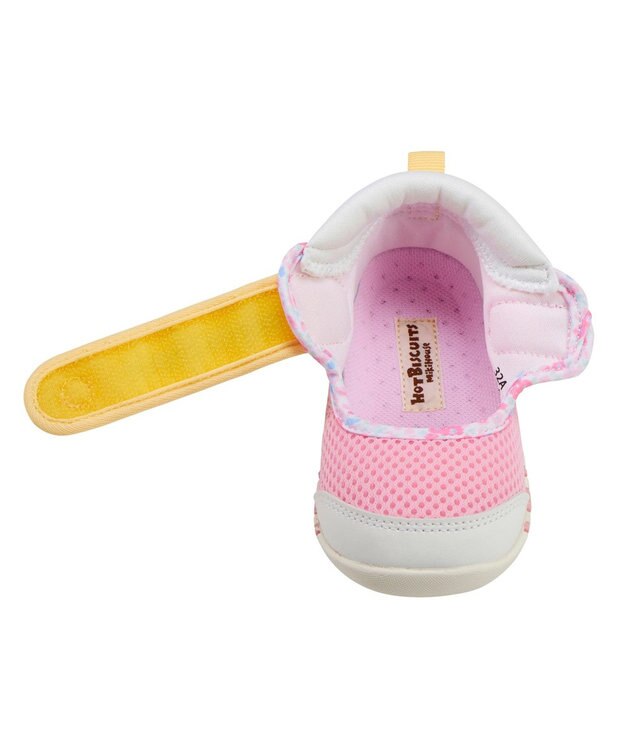 MIKI HOUSE HOT BISCUITS 【11.5-13.5cm】 ワンストラップ風 ダブルラッセル ファーストベビーシューズ マルチカラー