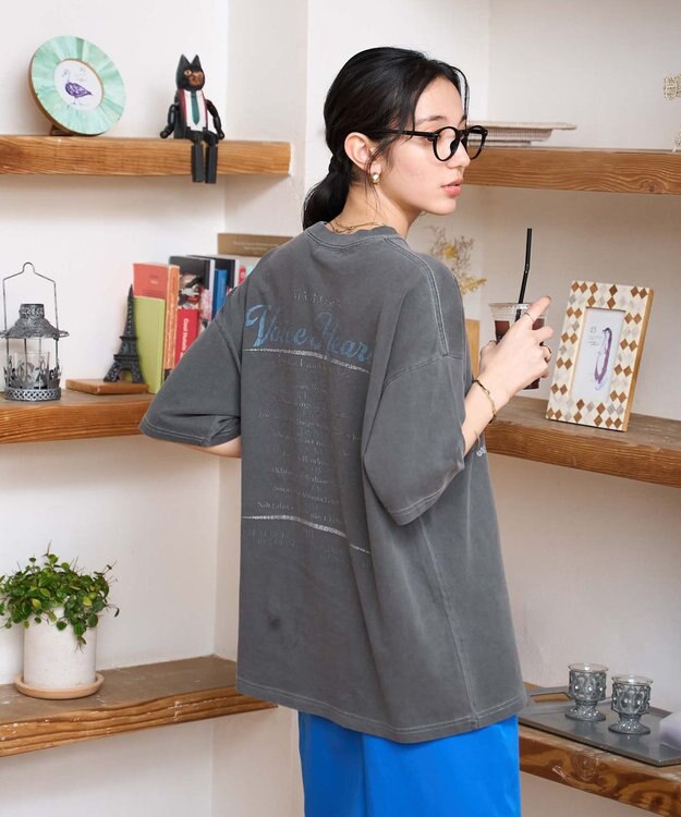 WEGO 【新色追加/ユニセックス着用アイテム/手洗い可/SMLサイズ展開】ピグメントグラフィックT（S） 柄2