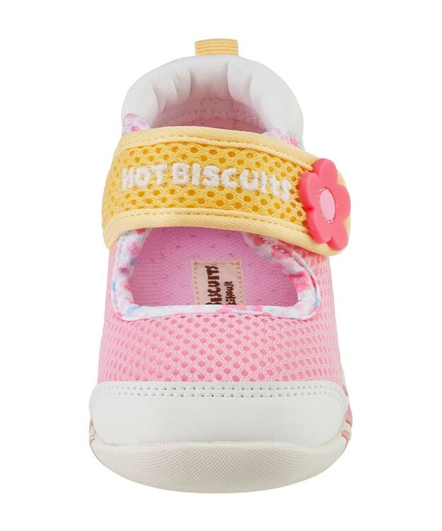 MIKI HOUSE HOT BISCUITS 【11.5-13.5cm】 ワンストラップ風 ダブルラッセル ファーストベビーシューズ マルチカラー